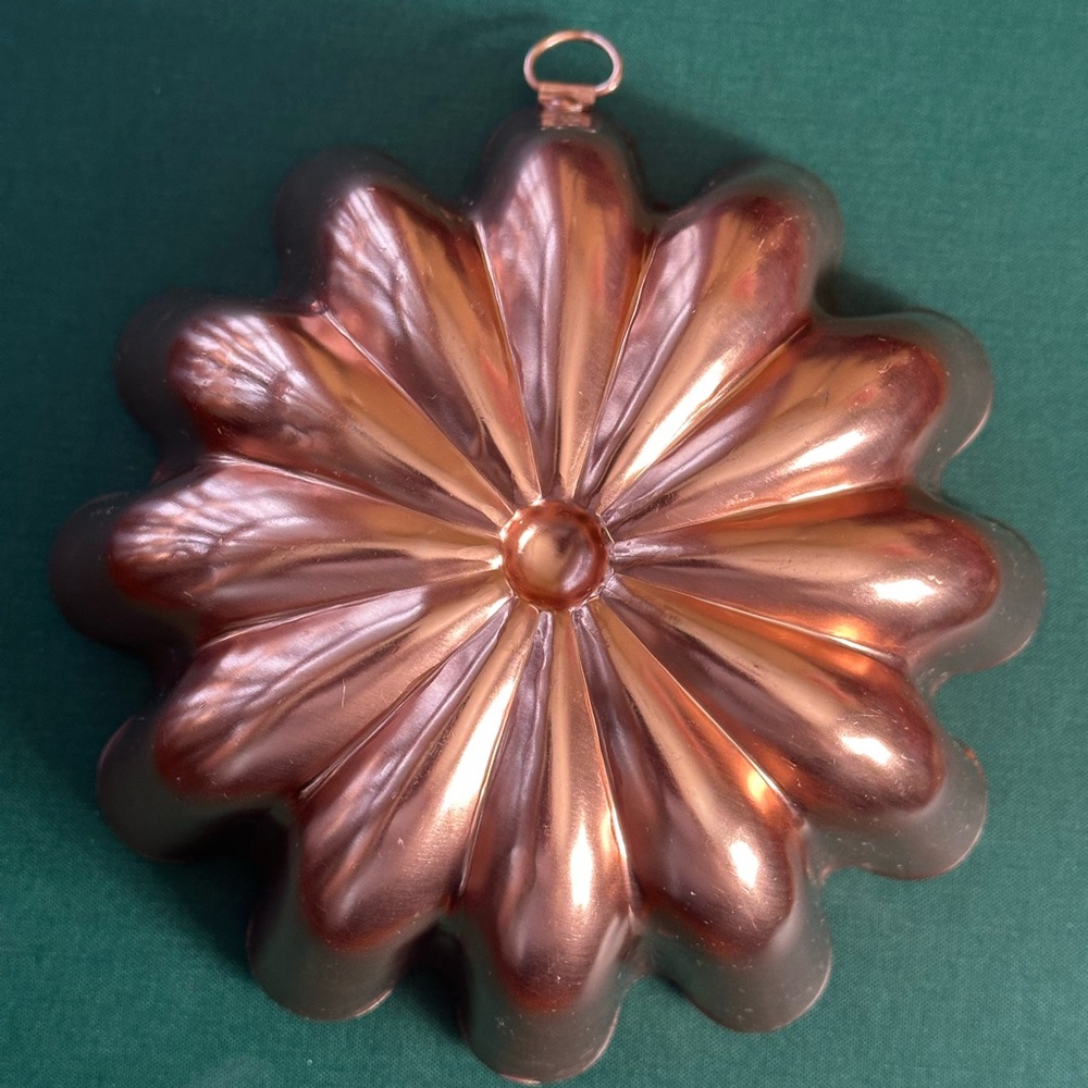 Vintage Copper Jello Mold 3.5 Cup Wall Hanging Farmhouse Kitchen Decor